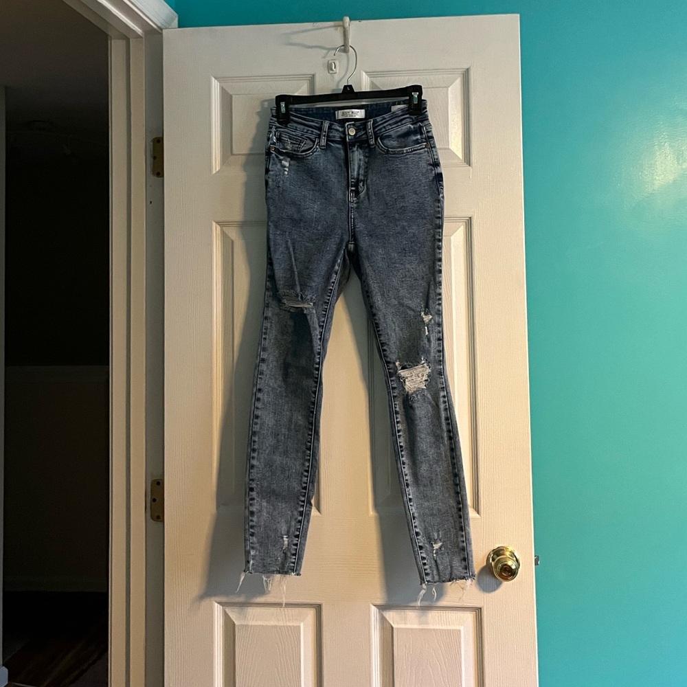 Judy Blue Distressed Skinny Fit Jeans Women’s Size 1/25
